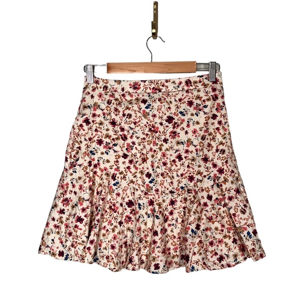 Ro & De Dresses & Skirts - Ro & De High Waisted Floral Zip Up Skirt S